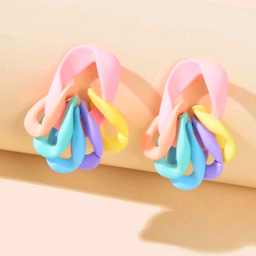Pale pastel earrings